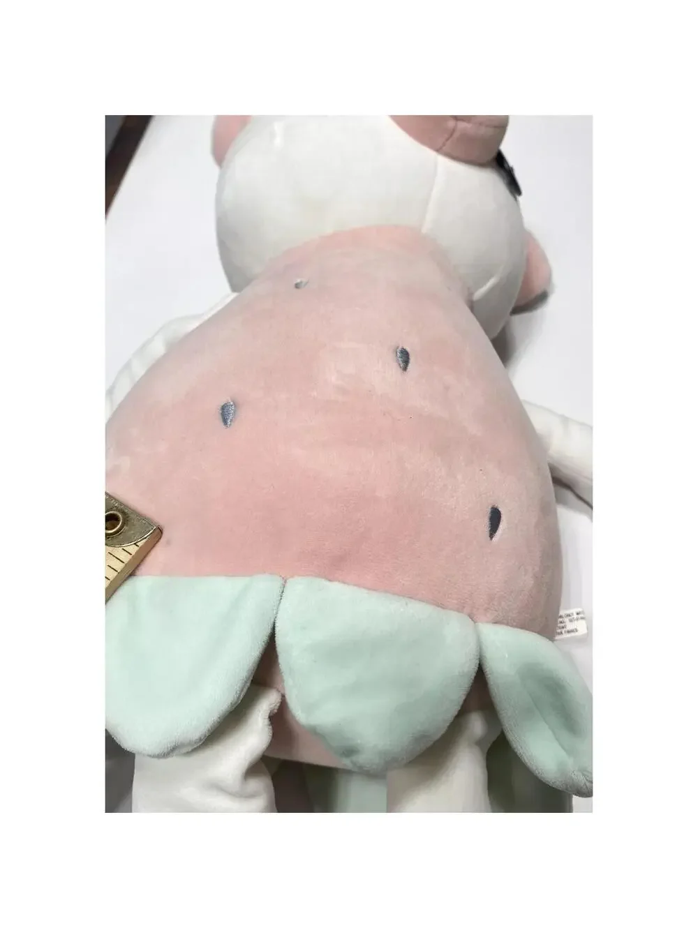 Pig Plush Toy Soft Teddy Bear Piggy with Flower Strawberry Stuffed Toy *As Is